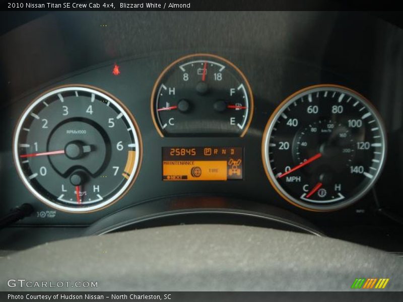 Blizzard White / Almond 2010 Nissan Titan SE Crew Cab 4x4