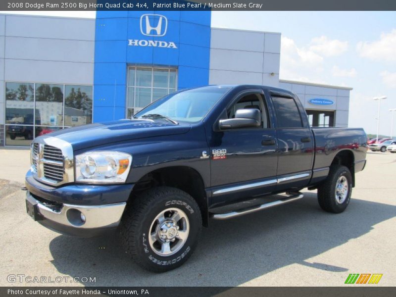 Patriot Blue Pearl / Medium Slate Gray 2008 Dodge Ram 2500 Big Horn Quad Cab 4x4