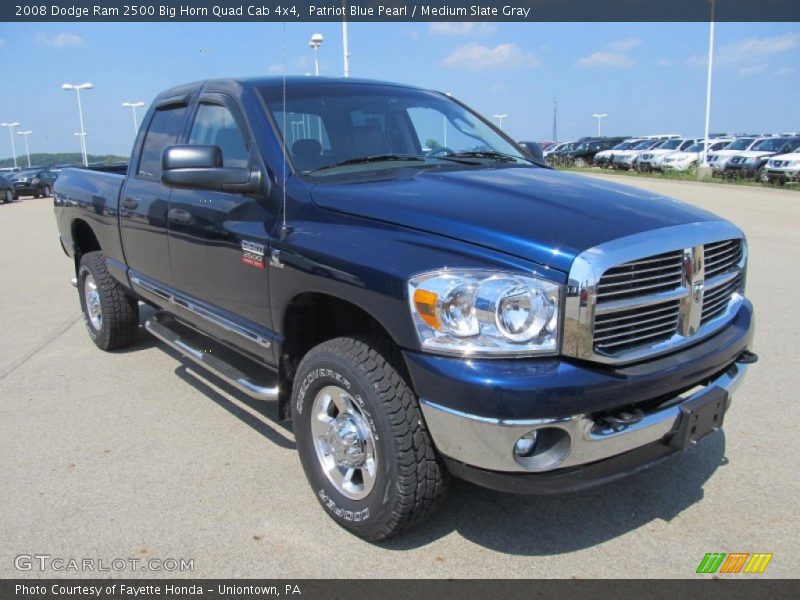 Patriot Blue Pearl / Medium Slate Gray 2008 Dodge Ram 2500 Big Horn Quad Cab 4x4