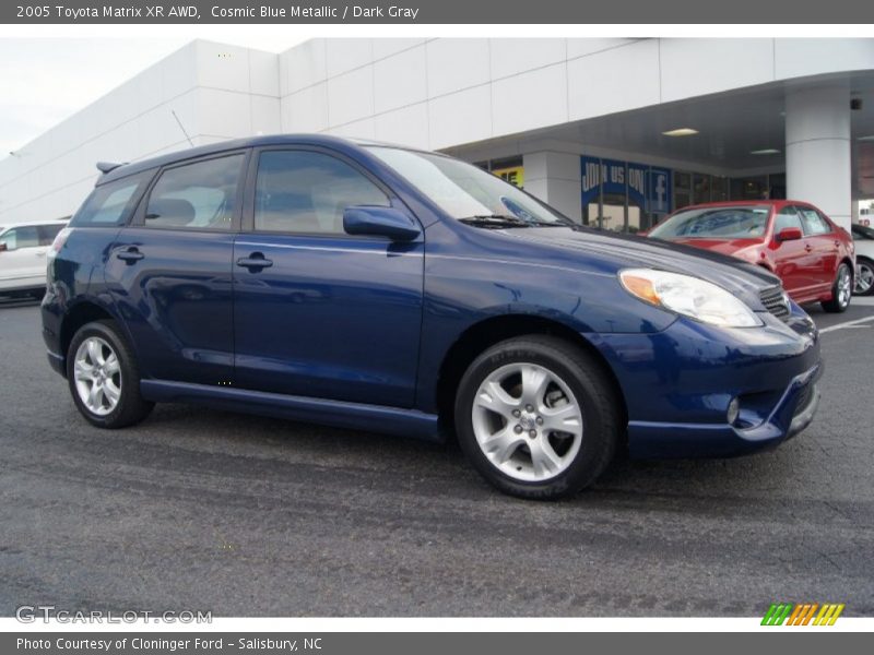 Cosmic Blue Metallic / Dark Gray 2005 Toyota Matrix XR AWD