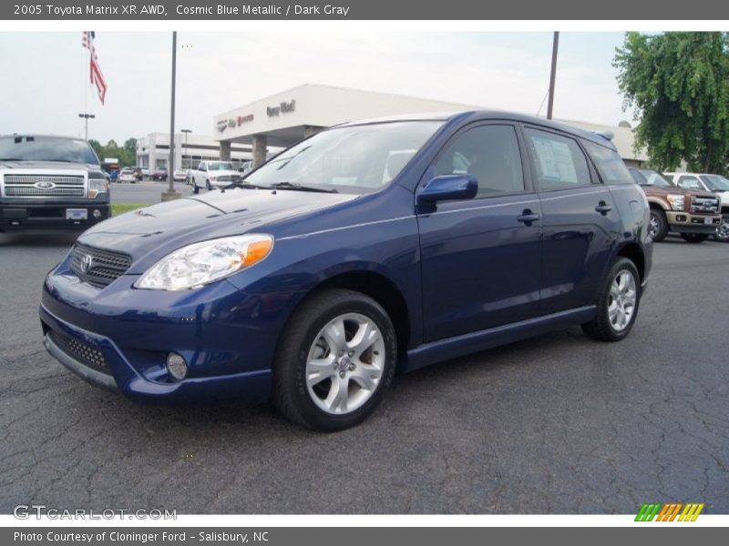 Cosmic Blue Metallic / Dark Gray 2005 Toyota Matrix XR AWD