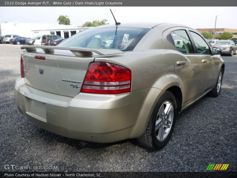 White Gold / Dark Khaki/Light Graystone 2010 Dodge Avenger R/T
