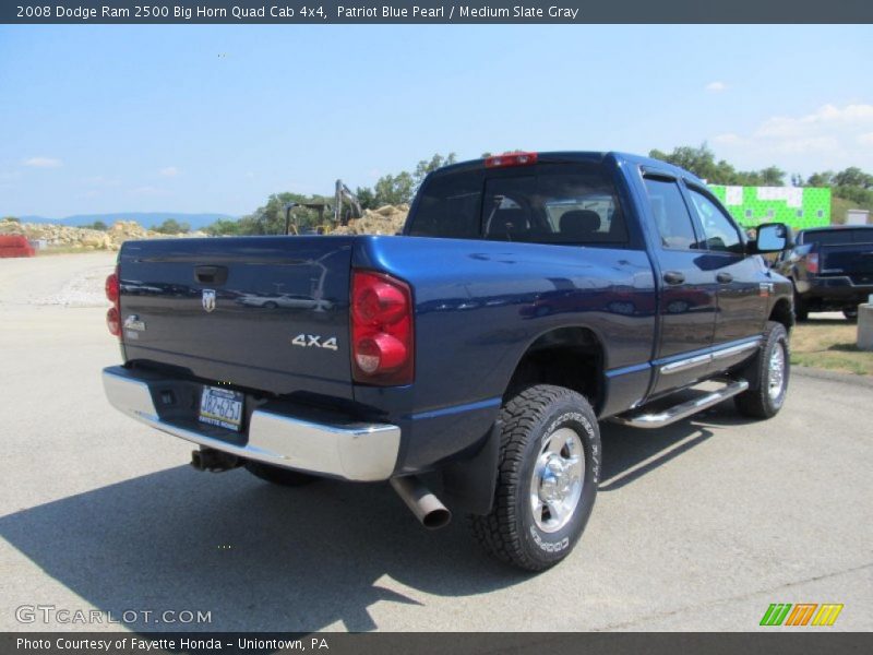 Patriot Blue Pearl / Medium Slate Gray 2008 Dodge Ram 2500 Big Horn Quad Cab 4x4