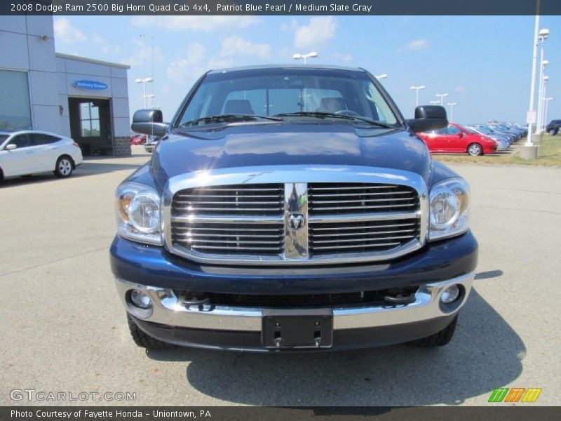 Patriot Blue Pearl / Medium Slate Gray 2008 Dodge Ram 2500 Big Horn Quad Cab 4x4