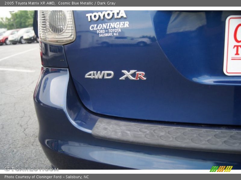 Cosmic Blue Metallic / Dark Gray 2005 Toyota Matrix XR AWD