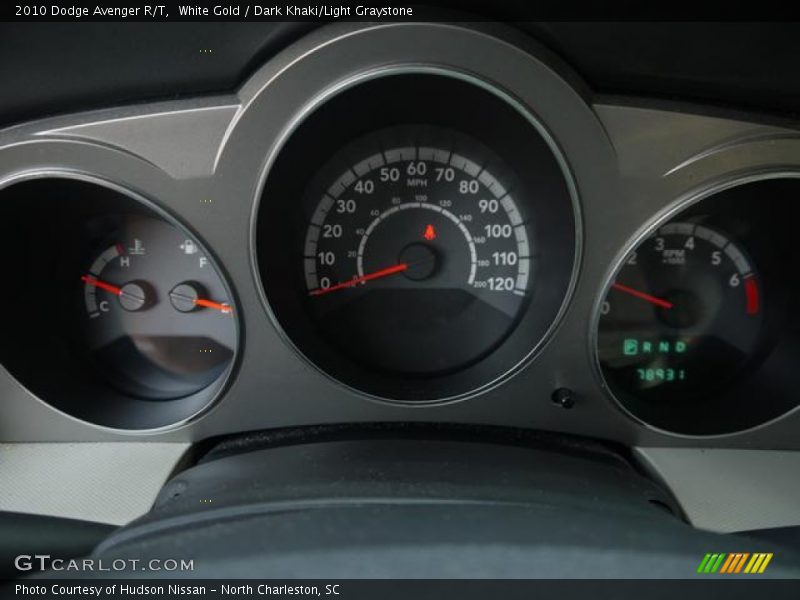 White Gold / Dark Khaki/Light Graystone 2010 Dodge Avenger R/T