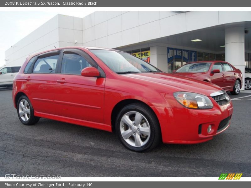 Classic Red / Black 2008 Kia Spectra 5 SX Wagon