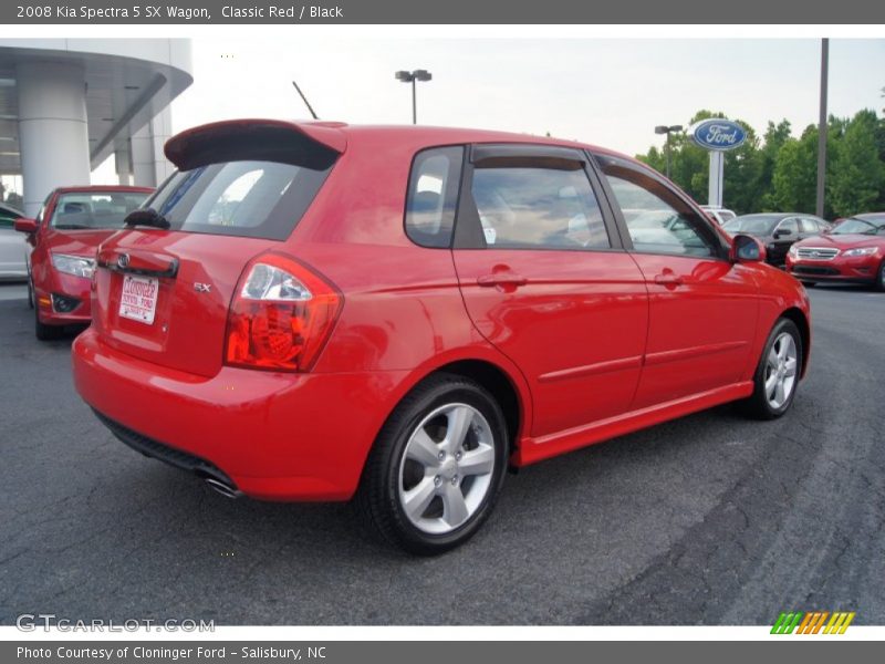 Classic Red / Black 2008 Kia Spectra 5 SX Wagon