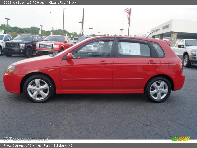 Classic Red / Black 2008 Kia Spectra 5 SX Wagon