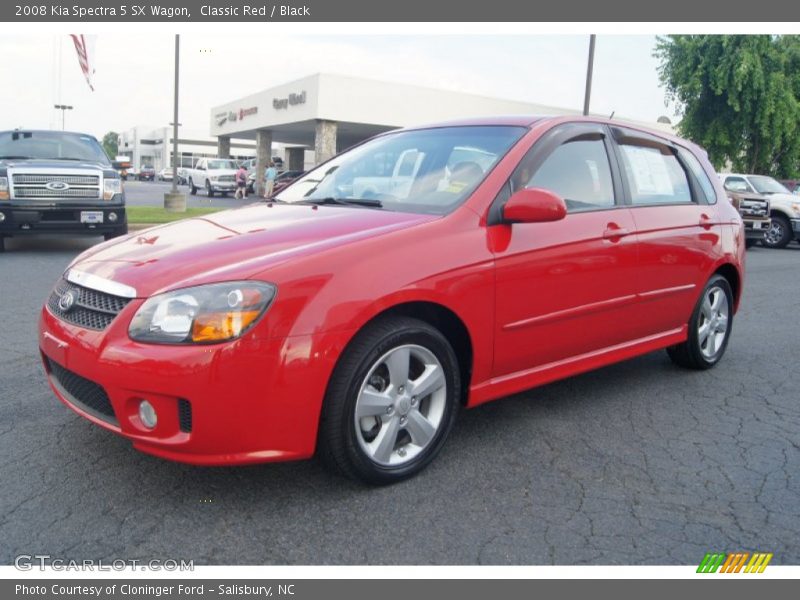 Classic Red / Black 2008 Kia Spectra 5 SX Wagon