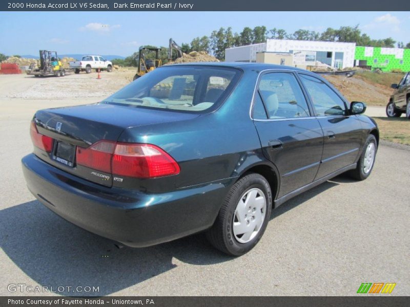 Dark Emerald Pearl / Ivory 2000 Honda Accord LX V6 Sedan