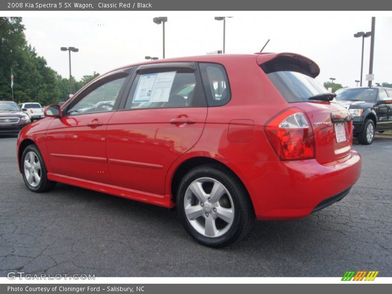 Classic Red / Black 2008 Kia Spectra 5 SX Wagon