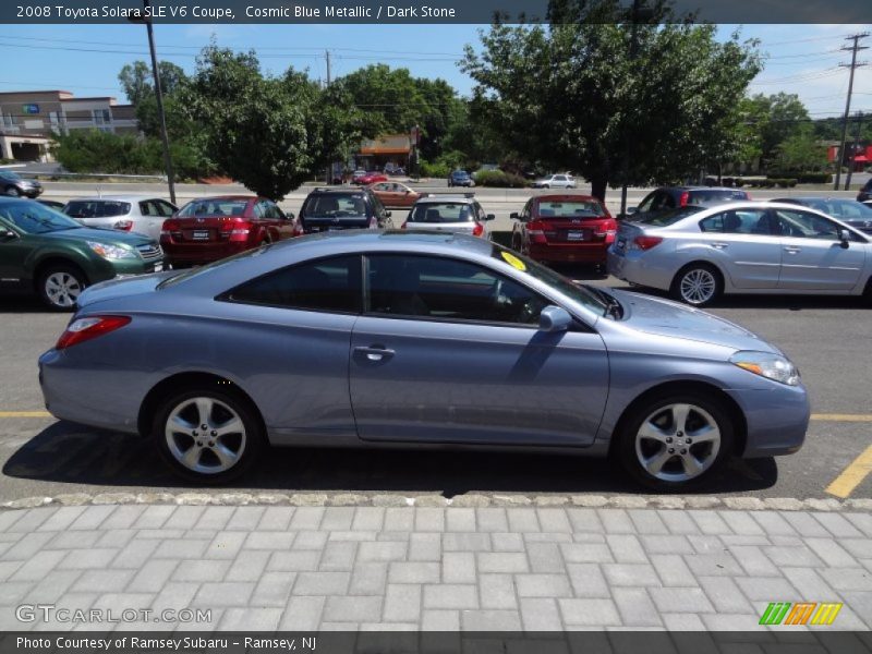 Cosmic Blue Metallic / Dark Stone 2008 Toyota Solara SLE V6 Coupe