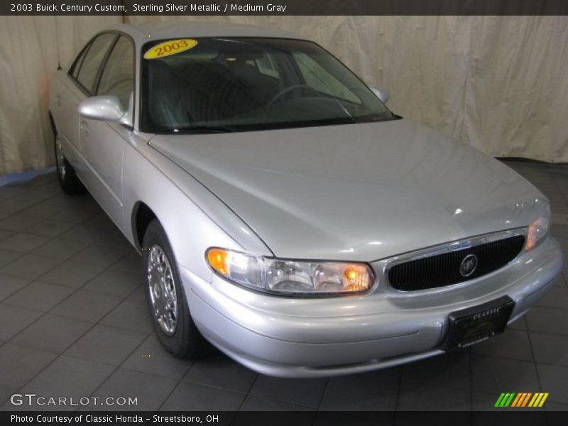 Sterling Silver Metallic / Medium Gray 2003 Buick Century Custom