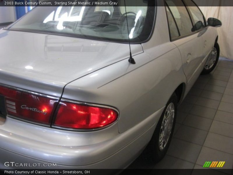 Sterling Silver Metallic / Medium Gray 2003 Buick Century Custom