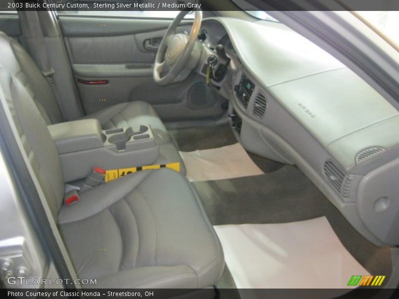 Sterling Silver Metallic / Medium Gray 2003 Buick Century Custom