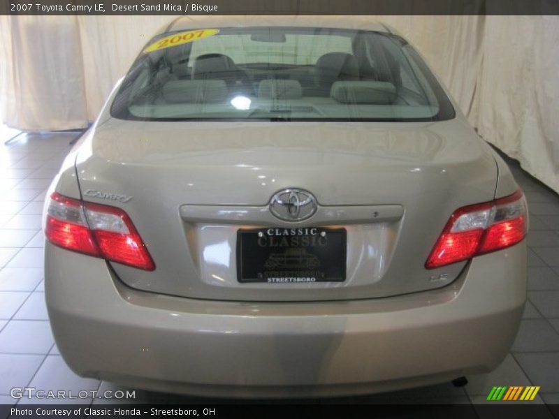 Desert Sand Mica / Bisque 2007 Toyota Camry LE
