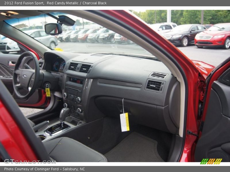 Red Candy Metallic / Charcoal Black 2012 Ford Fusion Sport