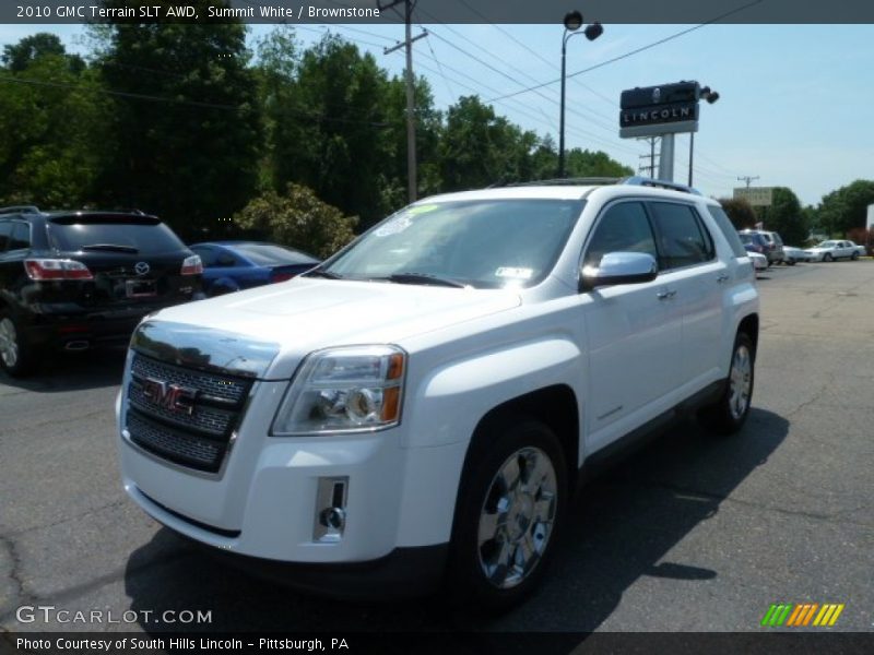 Summit White / Brownstone 2010 GMC Terrain SLT AWD