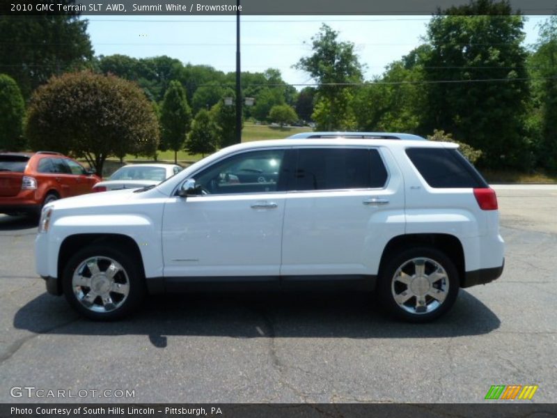 Summit White / Brownstone 2010 GMC Terrain SLT AWD
