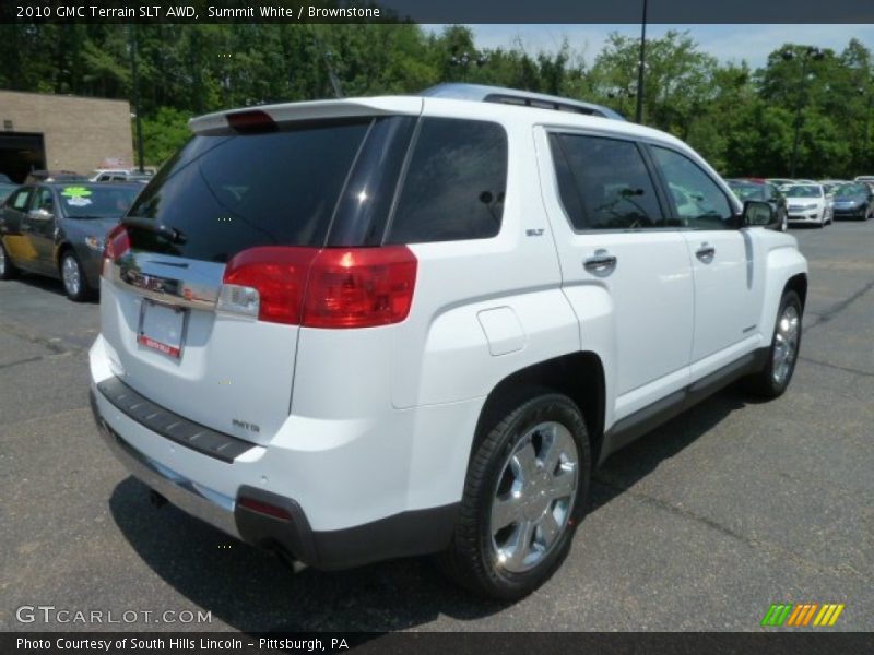 Summit White / Brownstone 2010 GMC Terrain SLT AWD