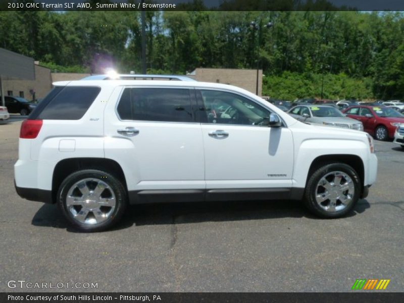 Summit White / Brownstone 2010 GMC Terrain SLT AWD