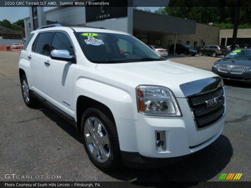 Summit White / Brownstone 2010 GMC Terrain SLT AWD