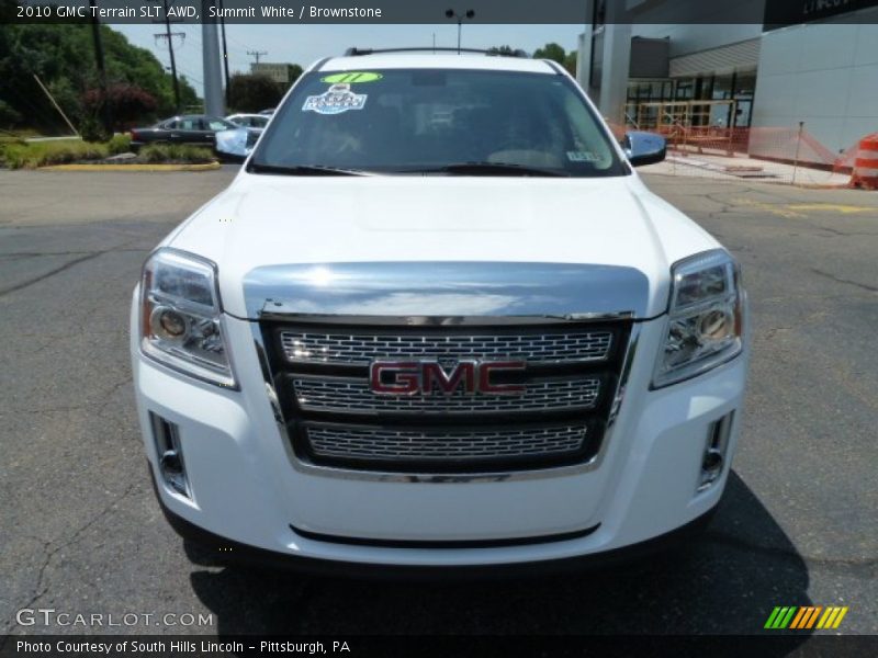 Summit White / Brownstone 2010 GMC Terrain SLT AWD