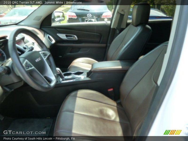 Summit White / Brownstone 2010 GMC Terrain SLT AWD