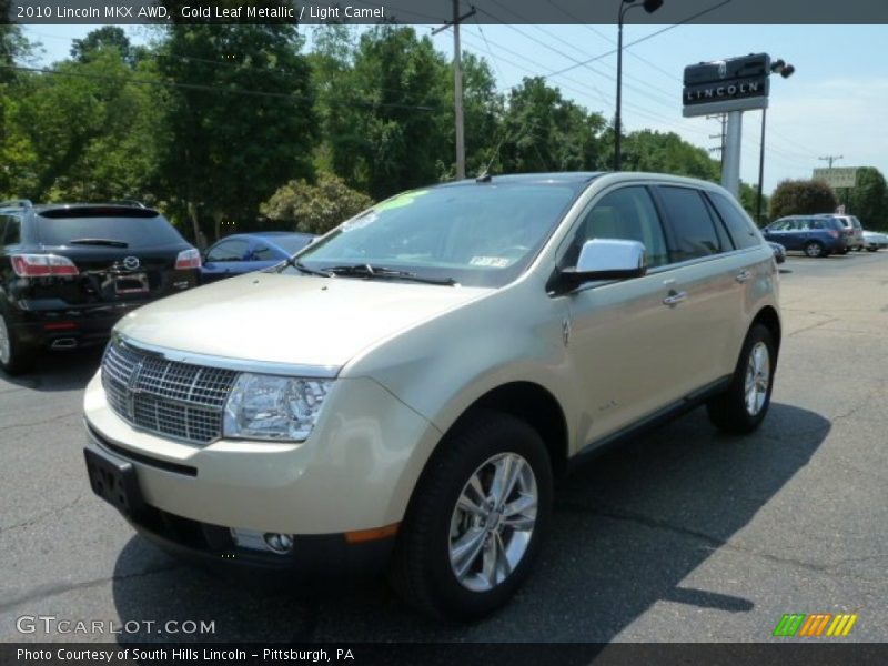 Gold Leaf Metallic / Light Camel 2010 Lincoln MKX AWD