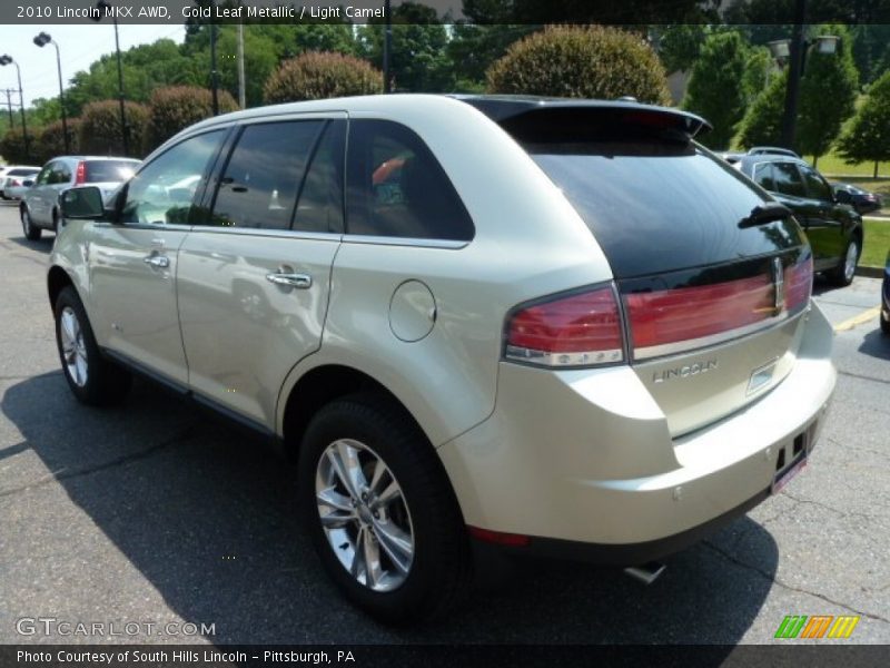 Gold Leaf Metallic / Light Camel 2010 Lincoln MKX AWD
