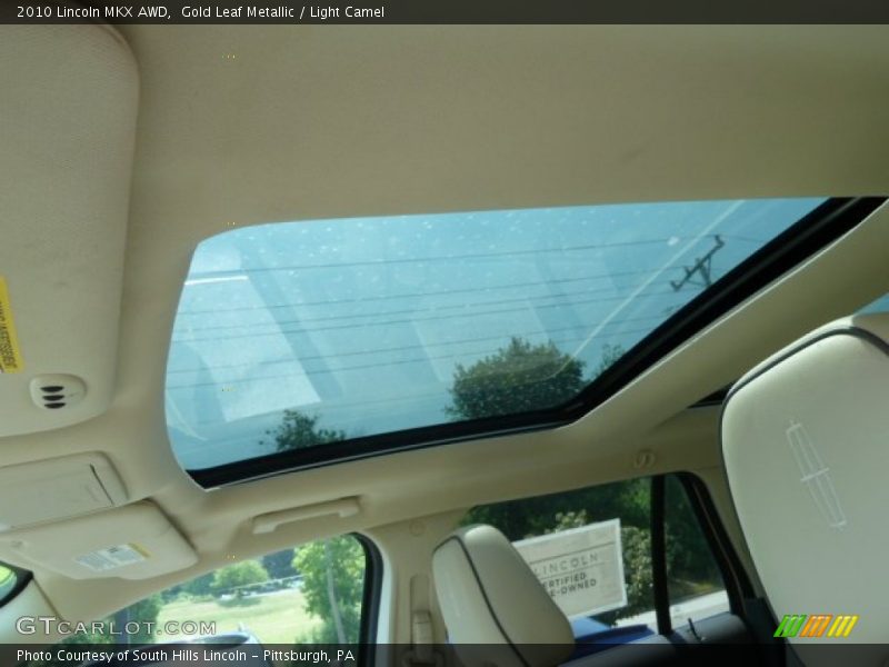 Gold Leaf Metallic / Light Camel 2010 Lincoln MKX AWD