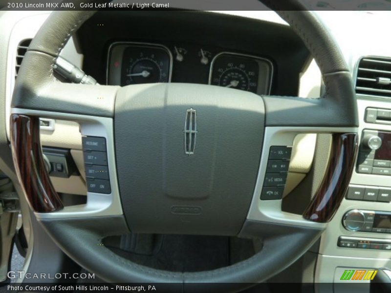 Gold Leaf Metallic / Light Camel 2010 Lincoln MKX AWD