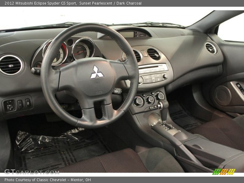 Dark Charcoal Interior - 2012 Eclipse Spyder GS Sport 