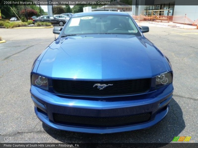 Vista Blue Metallic / Light Graphite 2008 Ford Mustang V6 Deluxe Coupe