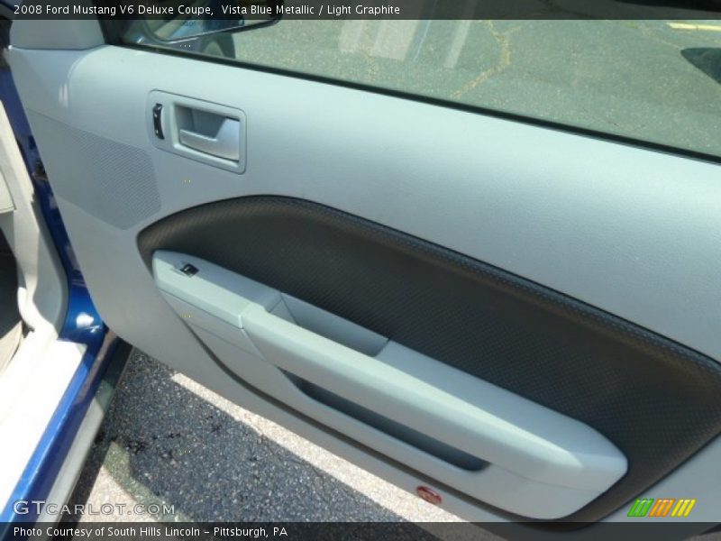 Vista Blue Metallic / Light Graphite 2008 Ford Mustang V6 Deluxe Coupe