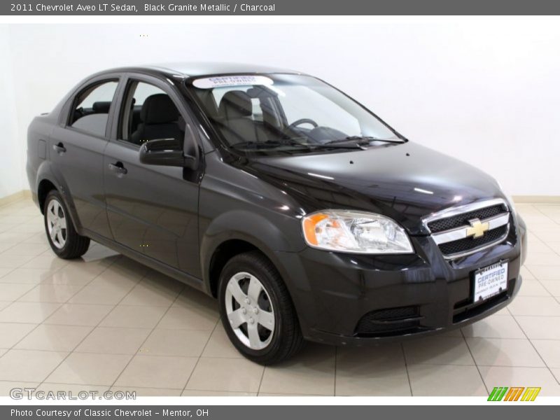 Black Granite Metallic / Charcoal 2011 Chevrolet Aveo LT Sedan