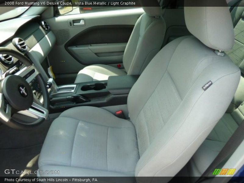 Vista Blue Metallic / Light Graphite 2008 Ford Mustang V6 Deluxe Coupe