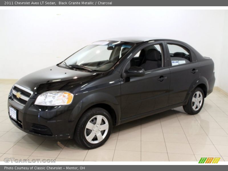 Black Granite Metallic / Charcoal 2011 Chevrolet Aveo LT Sedan