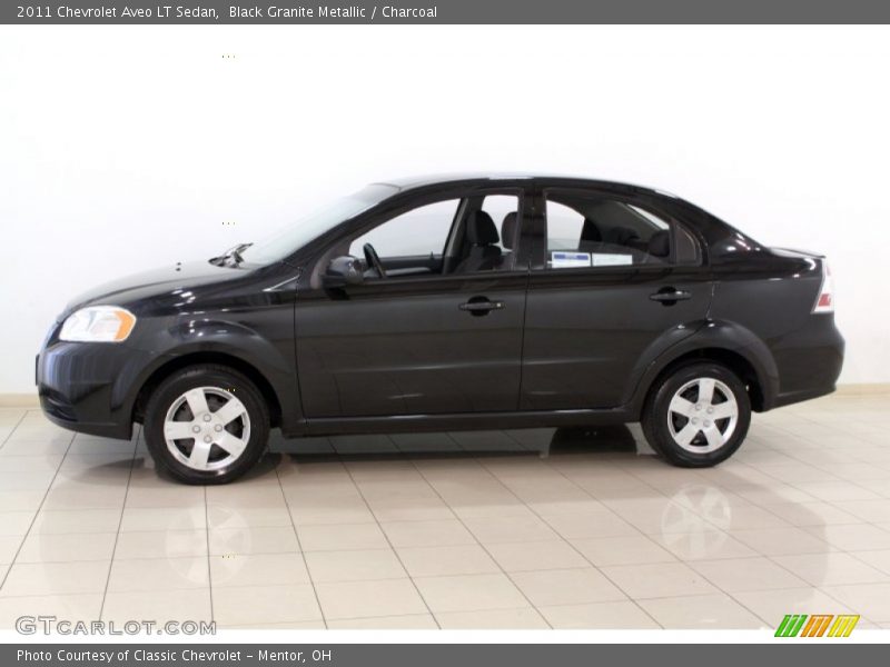 Black Granite Metallic / Charcoal 2011 Chevrolet Aveo LT Sedan