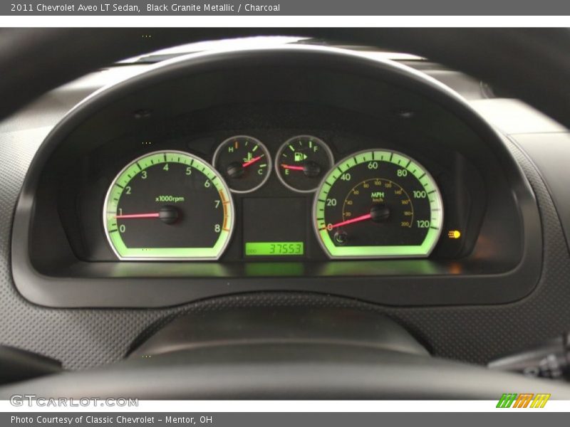 Black Granite Metallic / Charcoal 2011 Chevrolet Aveo LT Sedan