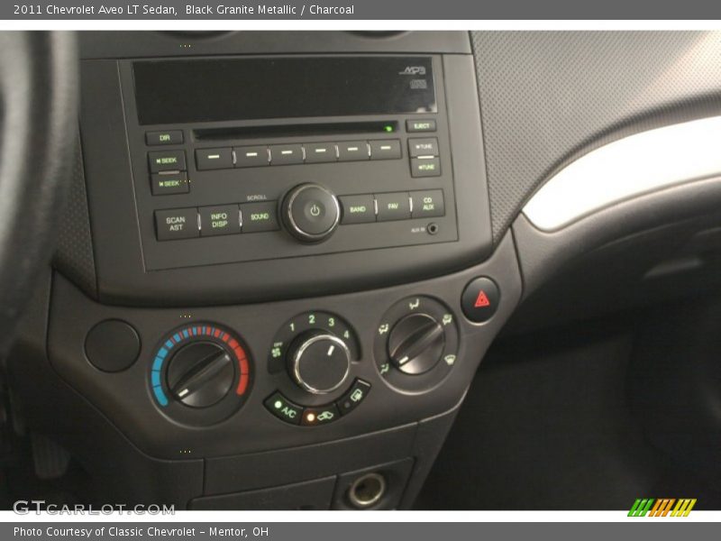 Black Granite Metallic / Charcoal 2011 Chevrolet Aveo LT Sedan
