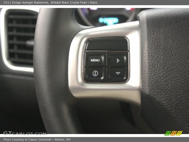 Brilliant Black Crystal Pearl / Black 2011 Dodge Avenger Mainstreet