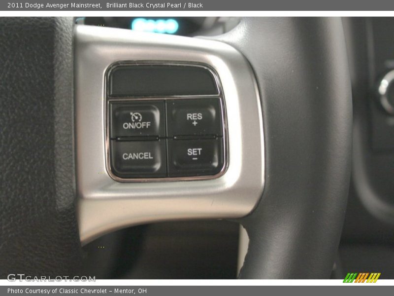 Brilliant Black Crystal Pearl / Black 2011 Dodge Avenger Mainstreet