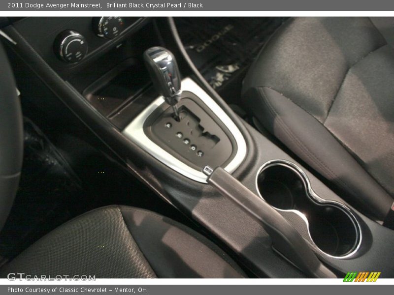 Brilliant Black Crystal Pearl / Black 2011 Dodge Avenger Mainstreet