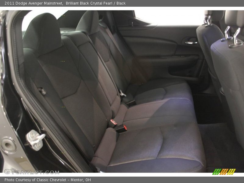 Brilliant Black Crystal Pearl / Black 2011 Dodge Avenger Mainstreet