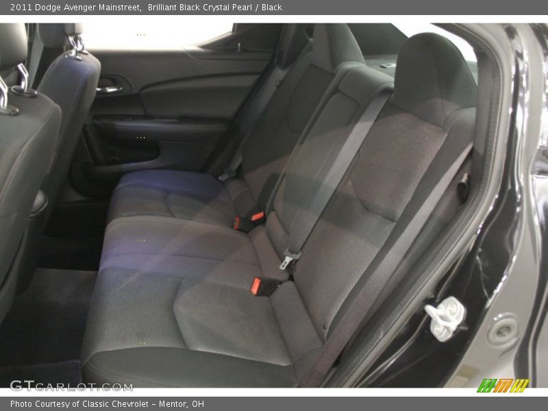 Brilliant Black Crystal Pearl / Black 2011 Dodge Avenger Mainstreet
