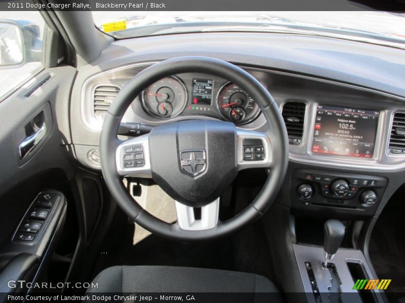 Blackberry Pearl / Black 2011 Dodge Charger Rallye