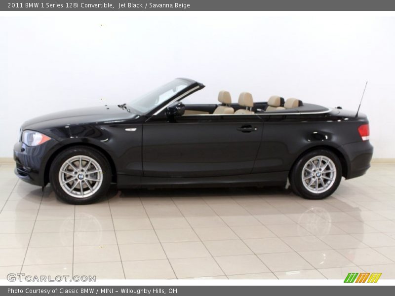 Jet Black / Savanna Beige 2011 BMW 1 Series 128i Convertible