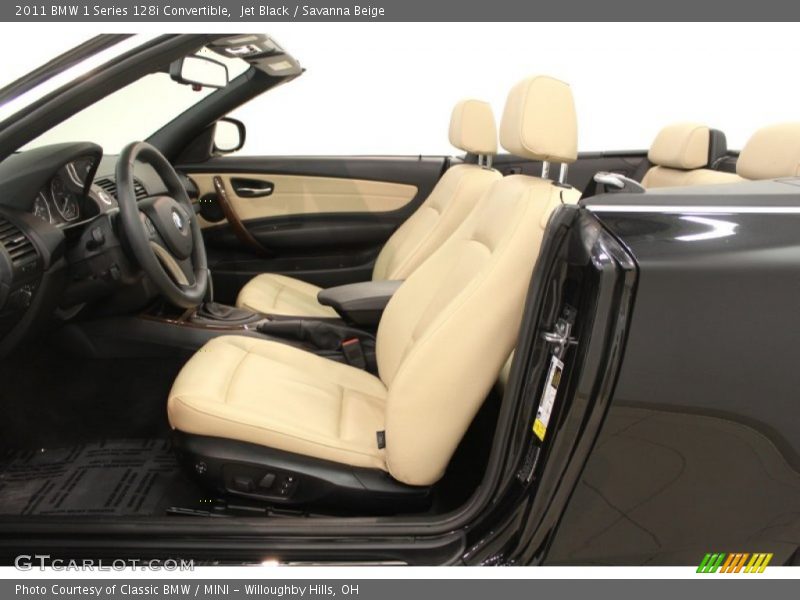 Jet Black / Savanna Beige 2011 BMW 1 Series 128i Convertible